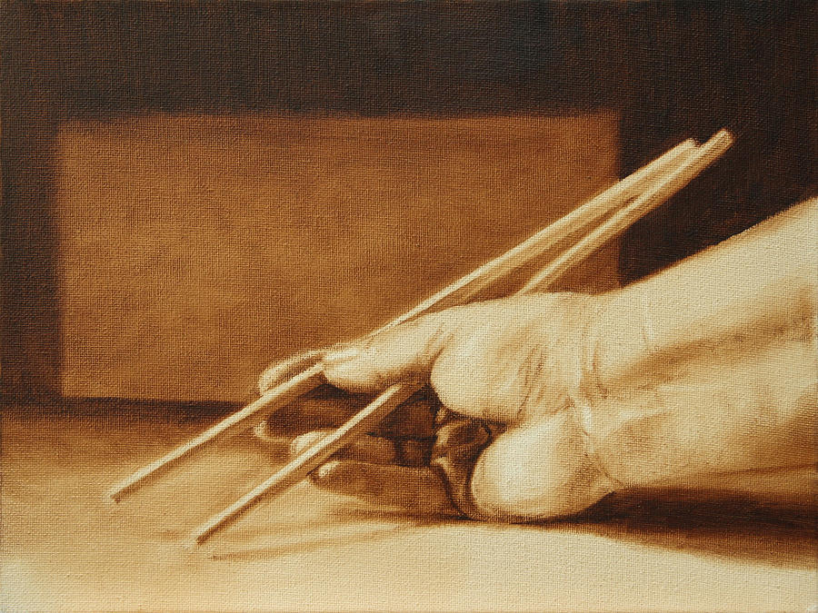 Chopsticks Painting by Beth Johnston