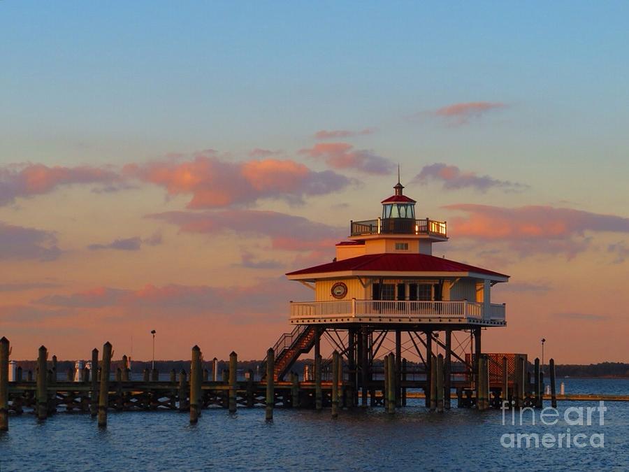 Choptank River lighthouse Photograph by Rrrose Pix