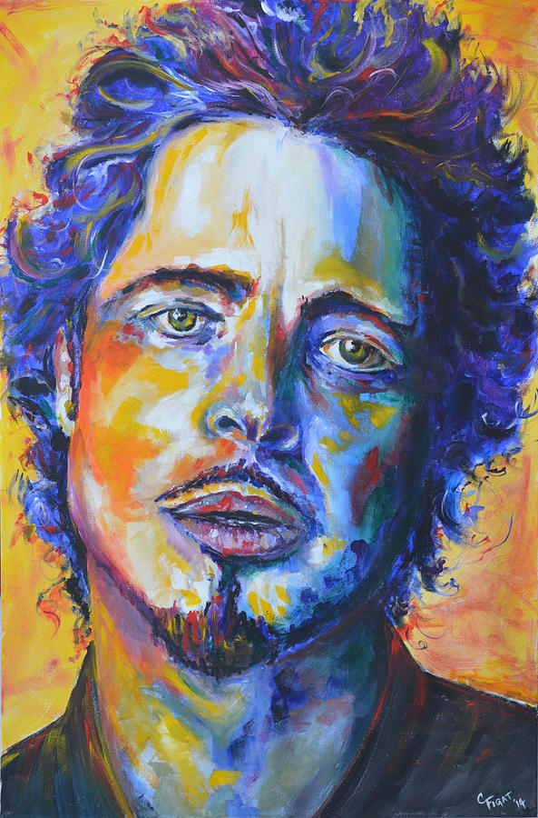Chris Cornell Painting by Chris Figat