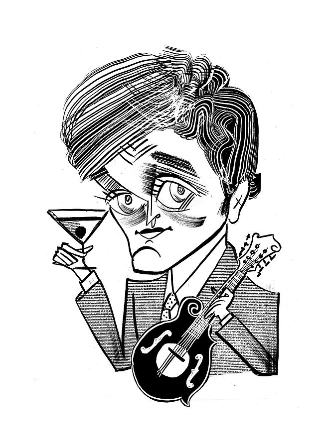 Chris Thile-punch Brothers Drawing by Tom Bachtell