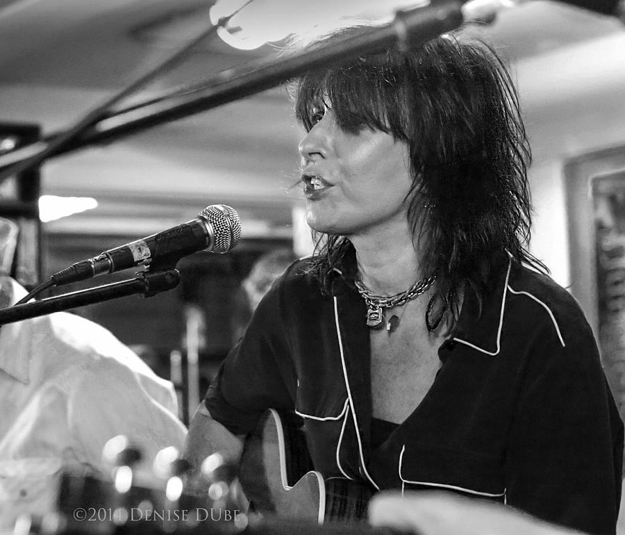 Chrissie Hynde Acousticbw By Denise Dube Photograph by Denise Dube