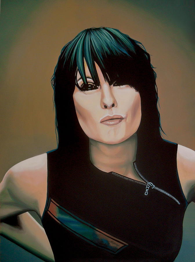 Cher Painting - Chrissie Hynde Painting by Paul Meijering