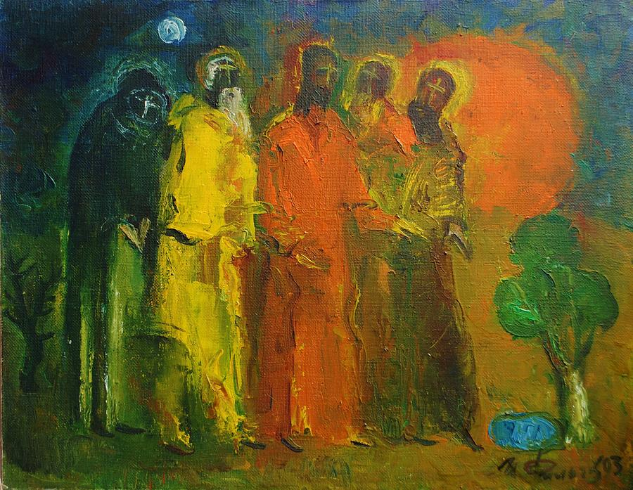 Christ and Apostles Painting by Ivan Filichev - Pixels