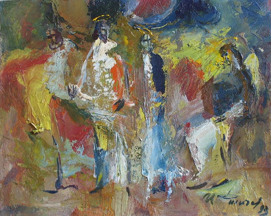 Christ and Pharisee Painting by Ivan Filichev - Fine Art America