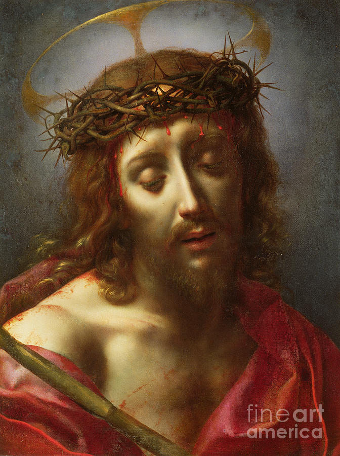 Christ as the Man of Sorrows Painting by Carlo Dolci