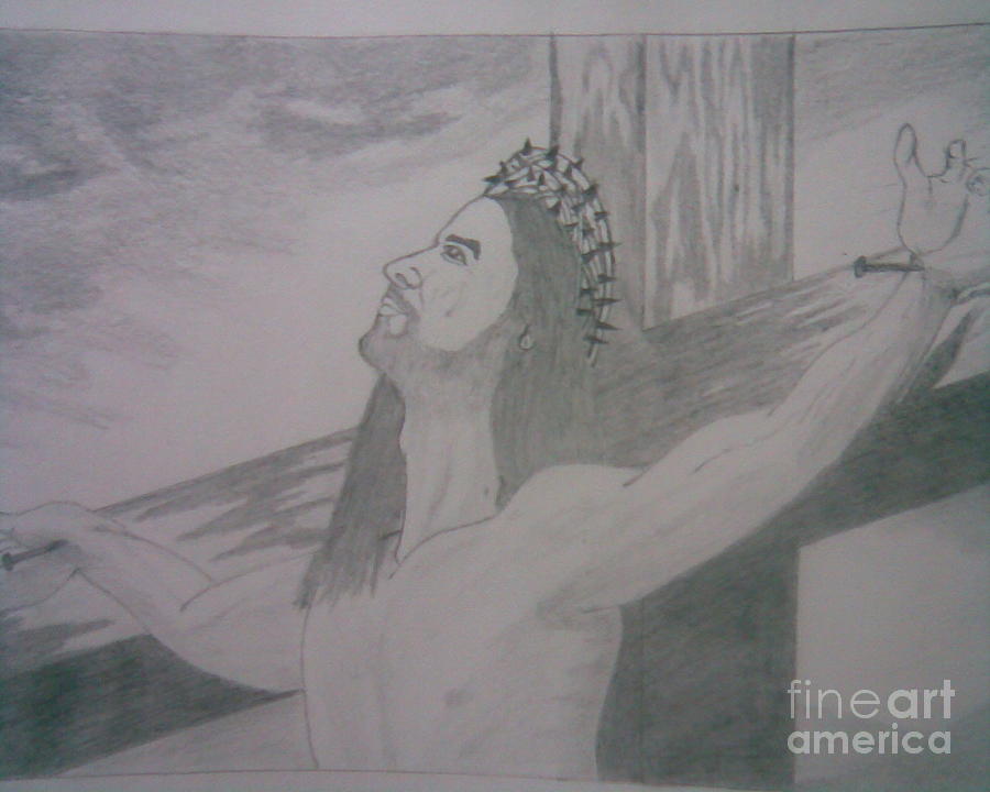 Christ Drawing by Balaji Perumalla