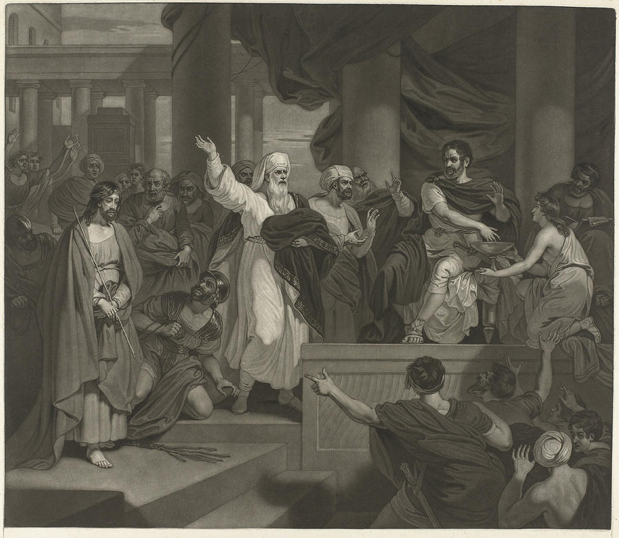 Christ Before Pilate, Charles Howard Hodges Drawing by Charles Howard ...