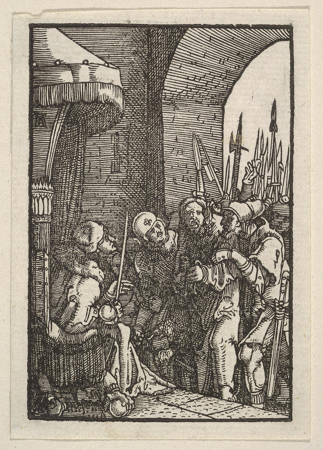 Christ Before Pilate, From The Fall Drawing by Albrecht Altdorfer - Pixels