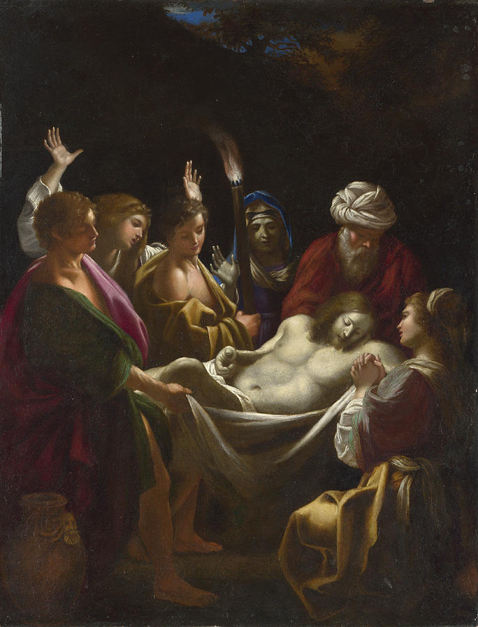 Christ carried to the Tomb Painting by Sisto Badalocchio