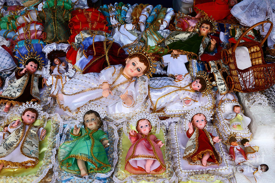 Christ Child Figures for Nativity Scenes Photograph by James Brunker
