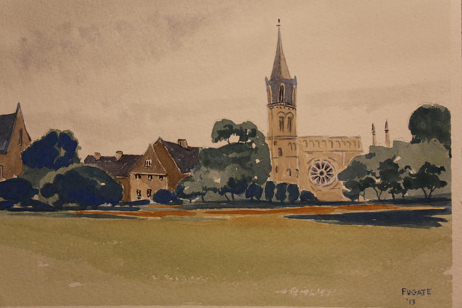 Christ Church Cathedral Oxford Painting by Robert Fugate
