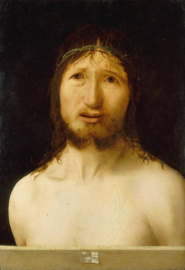 Portrait Painting - Christ Crowned with Thorns by Antonello da Messina