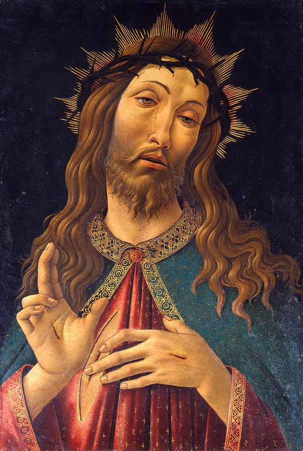 Portrait Painting - Christ Crowned with Thorns by Sandro Botticelli