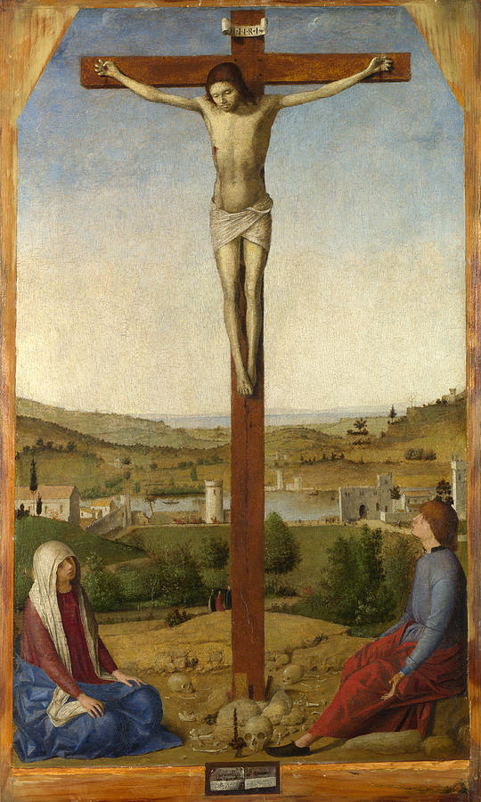 Christ Crucified Painting by Antonello da Messina