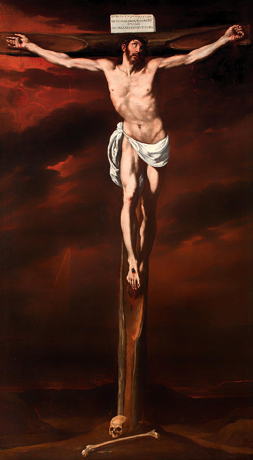 Christ Crucified Painting by Mountain Dreams Fine Art America