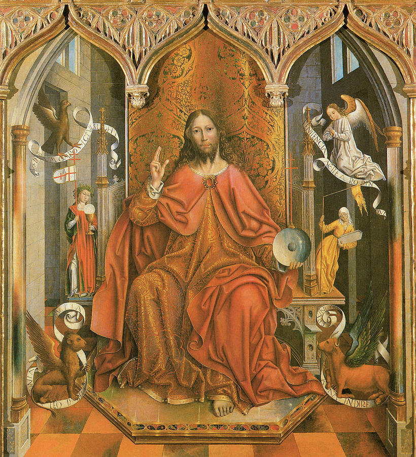 Jesus Christ Painting - Christ Giving the Blessing by Fernando Gallego
