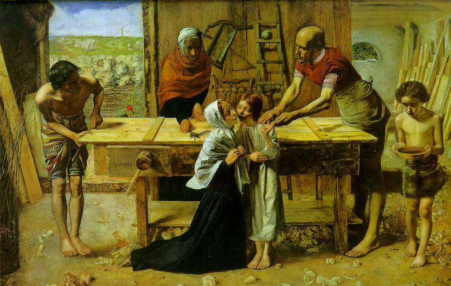 Christ In The House Of His Parents Digital Art by John Everett Millais