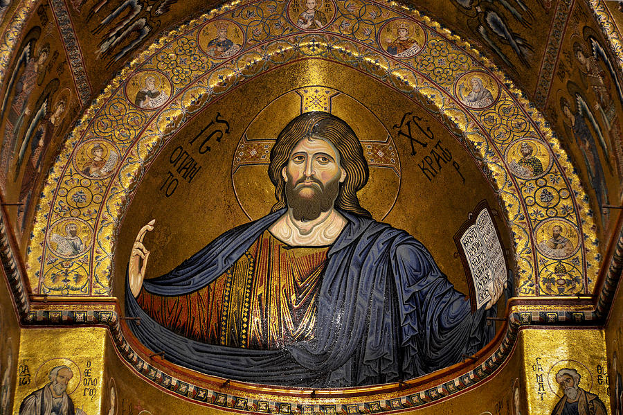 Christ Pantocrator mosaic Photograph by RicardMN Photography