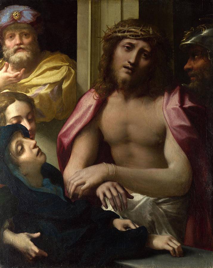 Christ presented to the People. Ecce Homo Painting by Correggio - Pixels