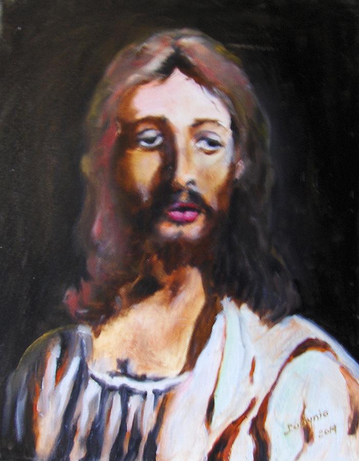 Christ Painting by Ryszard Ludynia
