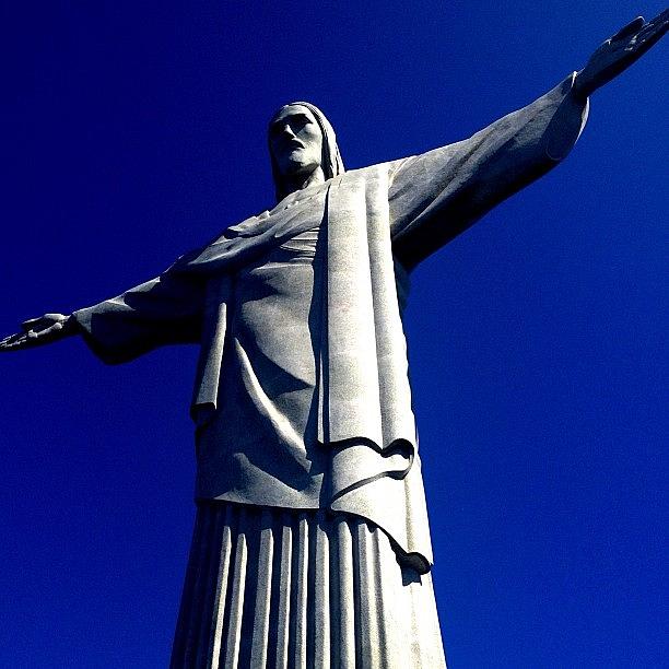 Rio Photograph - Christ The Redeemer by Akiba Saeedi