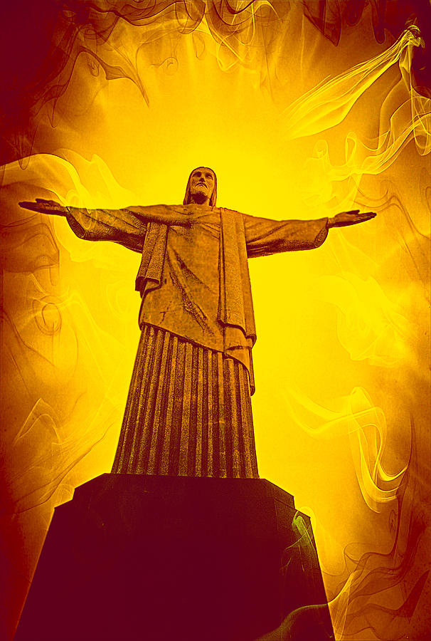 Christ the Redeemer Ver - 2 Photograph by Larry Mulvehill