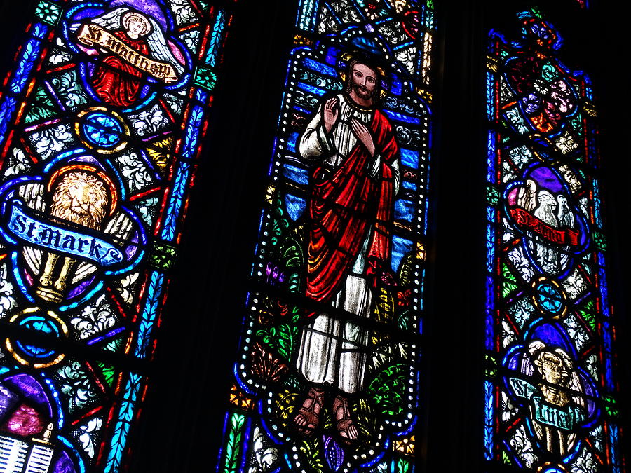 Christ Window Photograph by David T Wilkinson