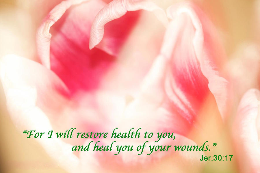 I Will Restore Health to You  Photograph by Femina Photo Art By Maggie