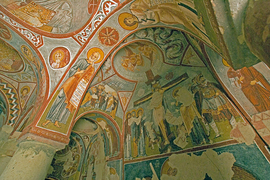 Christian fresco 2 Photograph by Dennis Cox