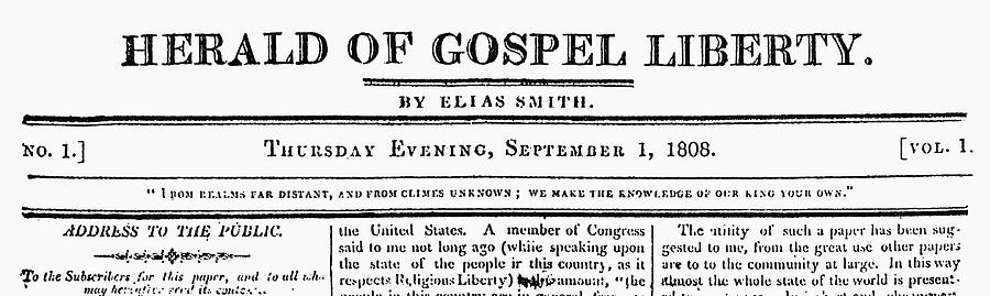 Christian Newspaper, 1808 Painting by Granger Christian Newspaper, 1808 Painting by Granger