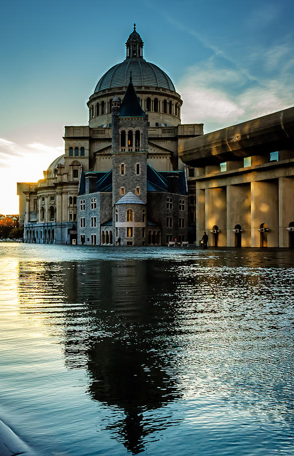 Boston Photograph - Christian Science Church Boston by Steven Shapse