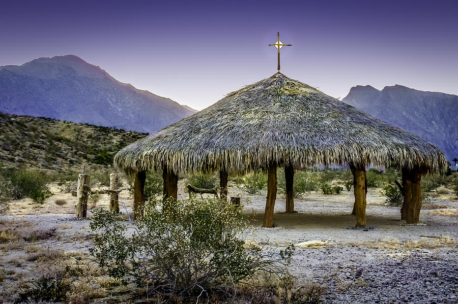 Mountain Photograph - Christian Thatched Hut by Karen Stephenson