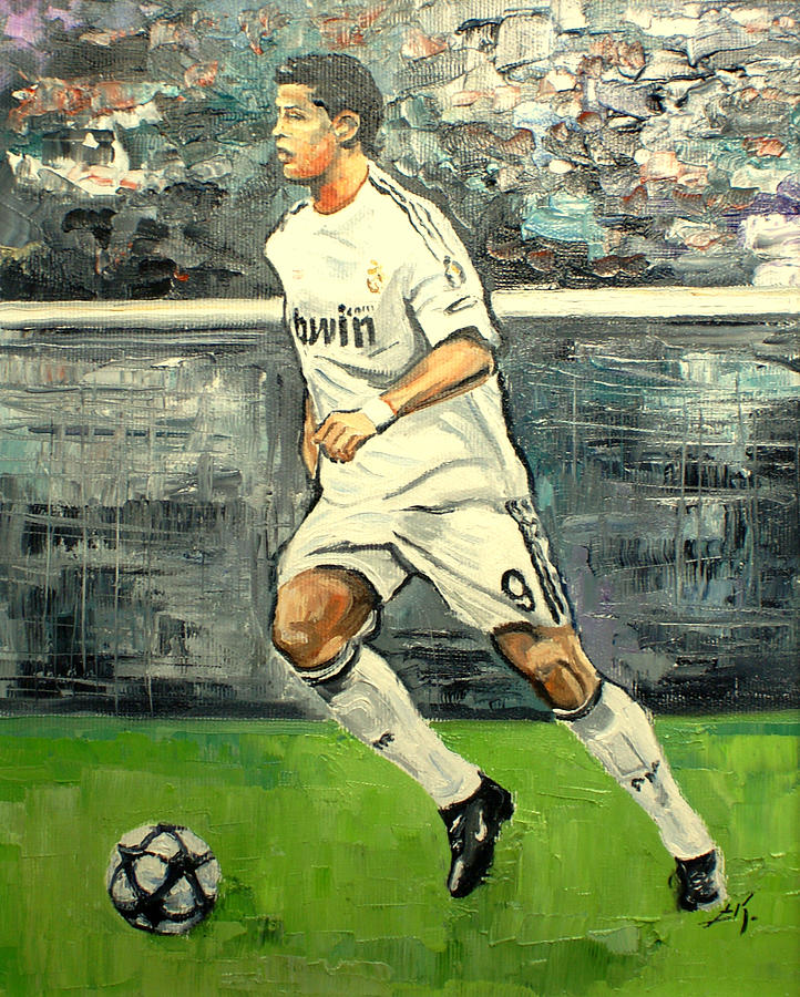 Christiano Ronaldo Painting by Luke Karcz