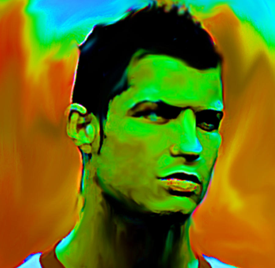 Christiano Ronaldo Painting Painting by Parvez Sayed - Fine Art America