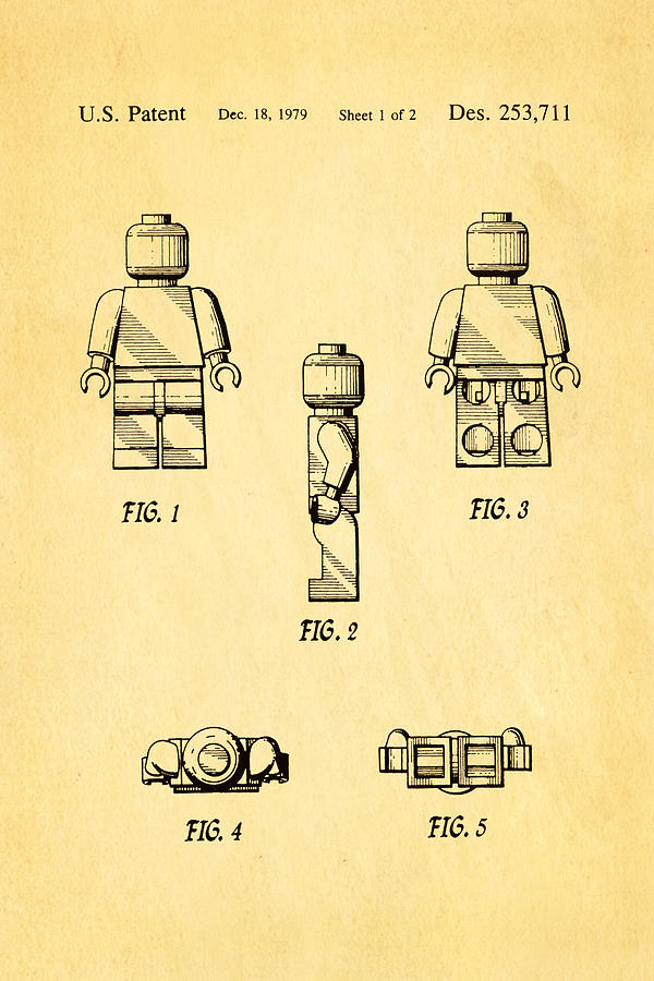 Appliance Photograph - Christiansen LEGO Figure 2 Patent Art 1979 by Ian Monk