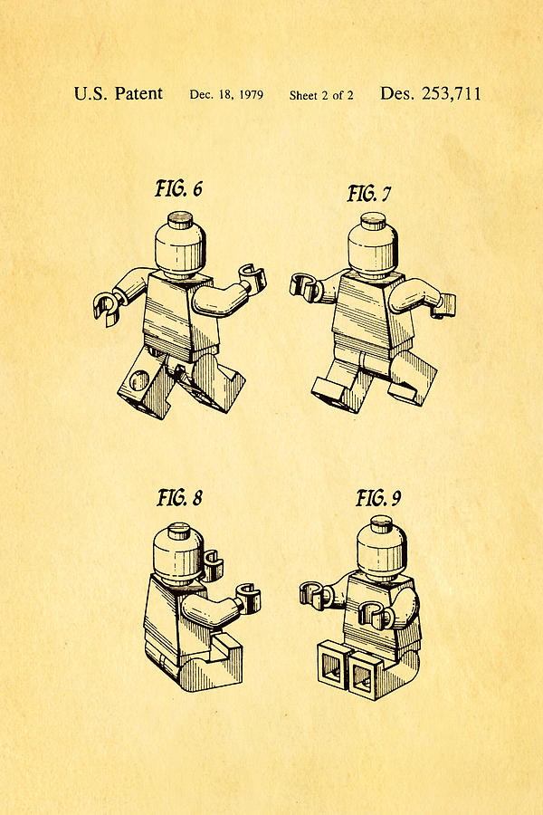 Appliance Photograph - Christiansen LEGO Figure 3 Patent Art 1979 by Ian Monk