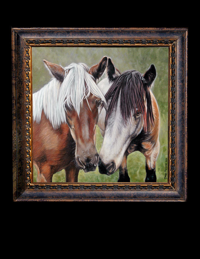 Horse Painting - Christina and Rafaela by Debra Freeman