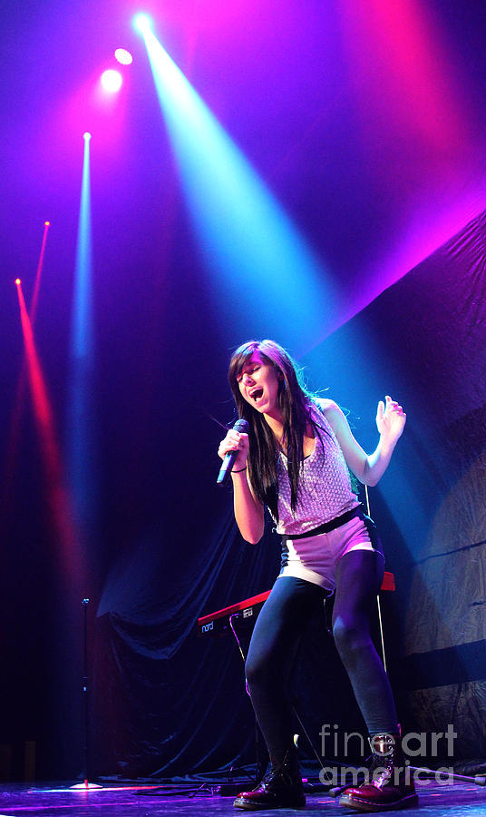 Music Photograph - Christina Grimmie - 6341 by Gary Gingrich Galleries