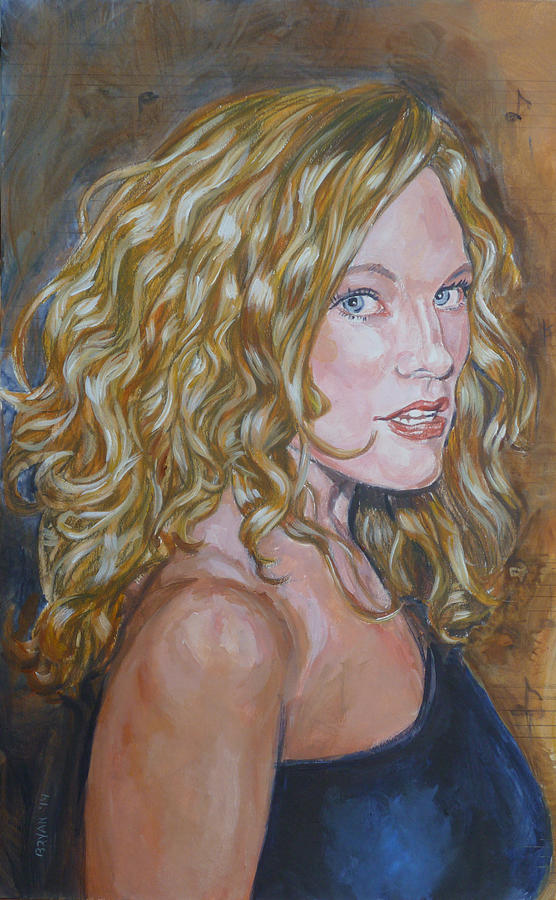 Christine Anderson Painting by Bryan Bustard