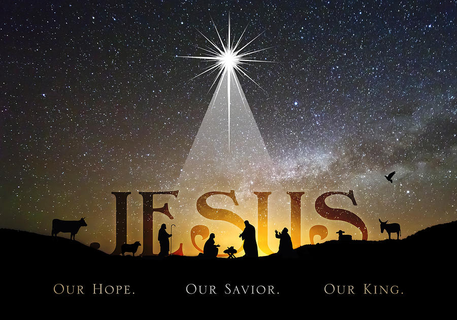 Jesus our Hope Savior and King Digital Art by Kathryn McBride