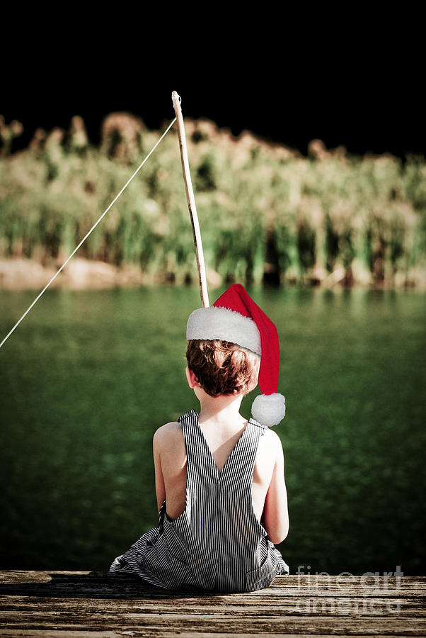 Bass Photograph - Christmas and Fishing by Jt PhotoDesign