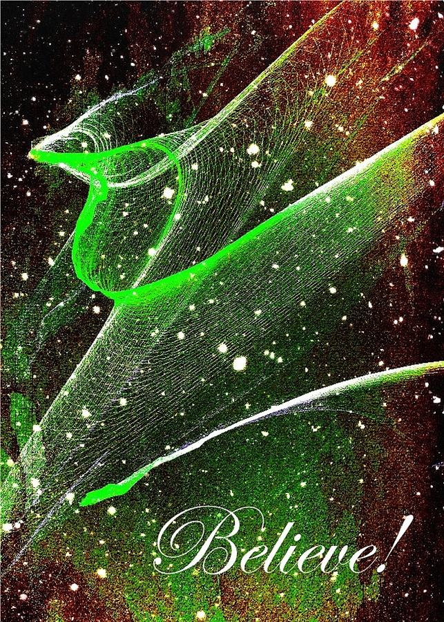 Christmas Angel Digital Art by Carrie OBrien Sibley