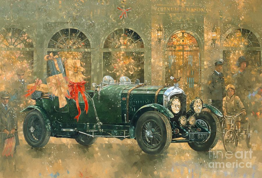 Christmas at Fortnum and Masons Painting by Peter Miller
