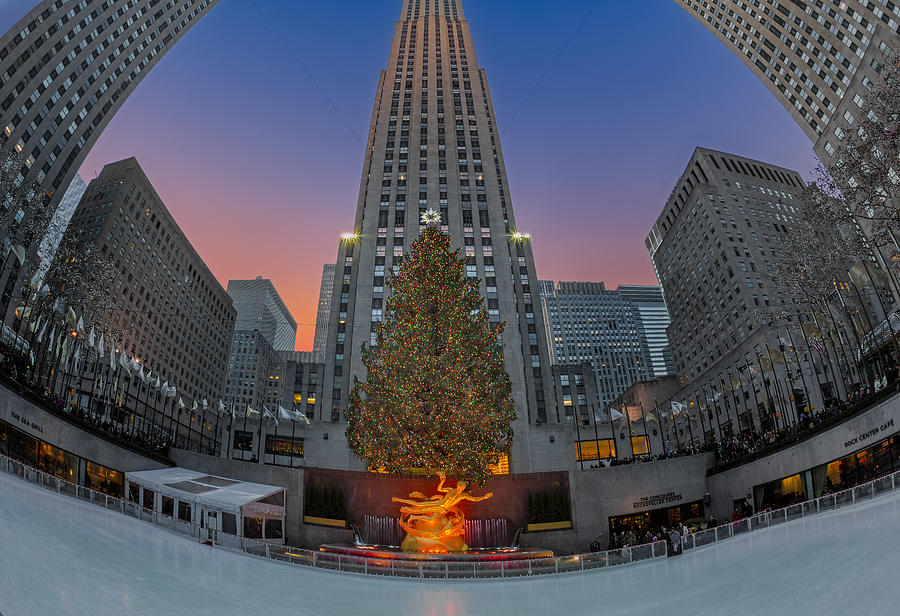 Christmas At Rockefeller Center In NYC Photograph by Susan Candelario