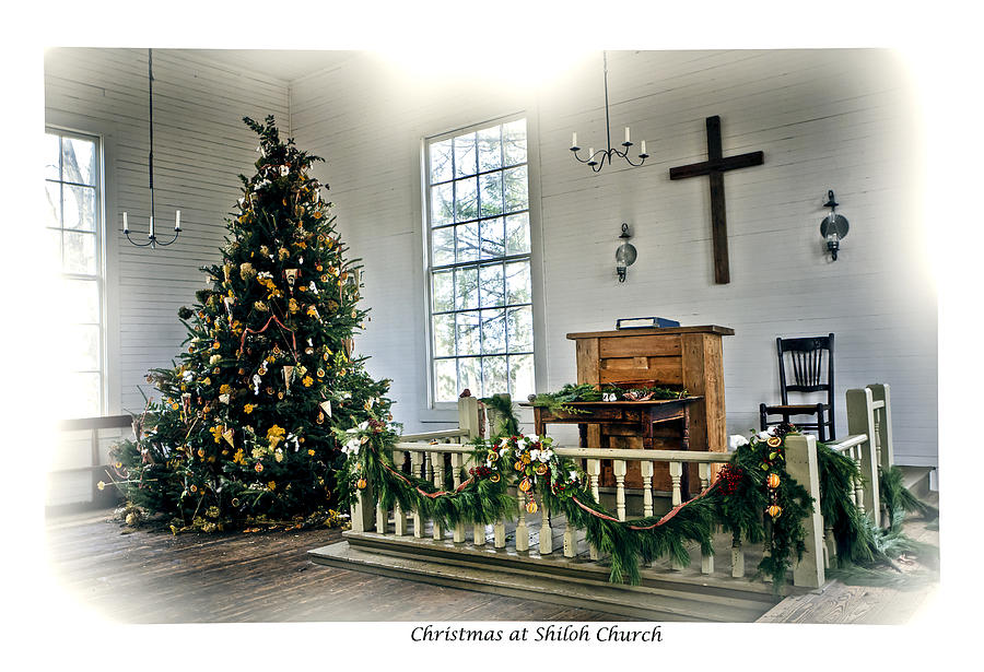 Christmas at Shiloh Church Photograph by Terry Spencer Fine Art America