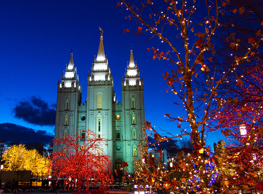 Christmas at Temple Square 4 Photograph by Alan Nix Fine Art America