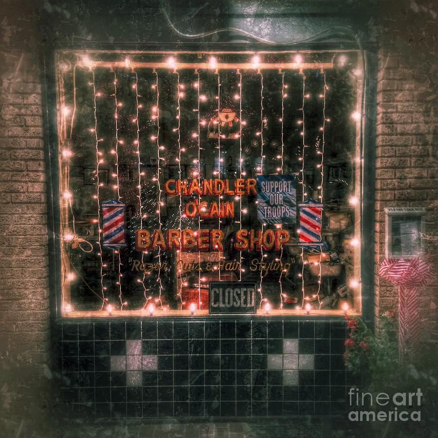 Christmas at the Barbershop in Canton Mississippi Photograph by T Lowry Wilson