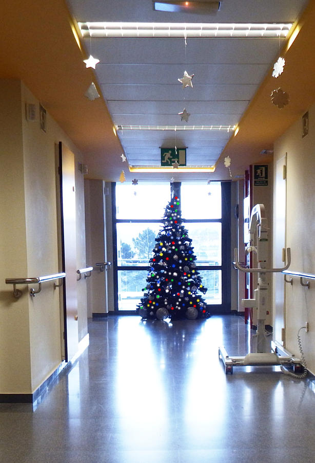 Christmas at the hospital Photograph by Japatino