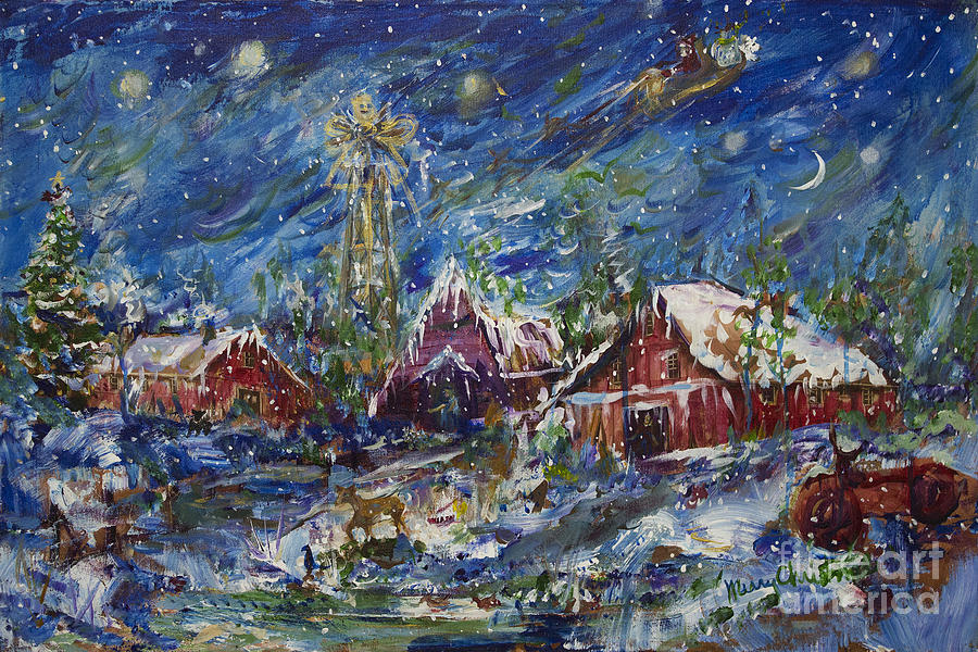 Holiday Cards Painting - Christmas by Avonelle Kelsey Holiday Cards Painting - Christmas by Avonelle Kelsey