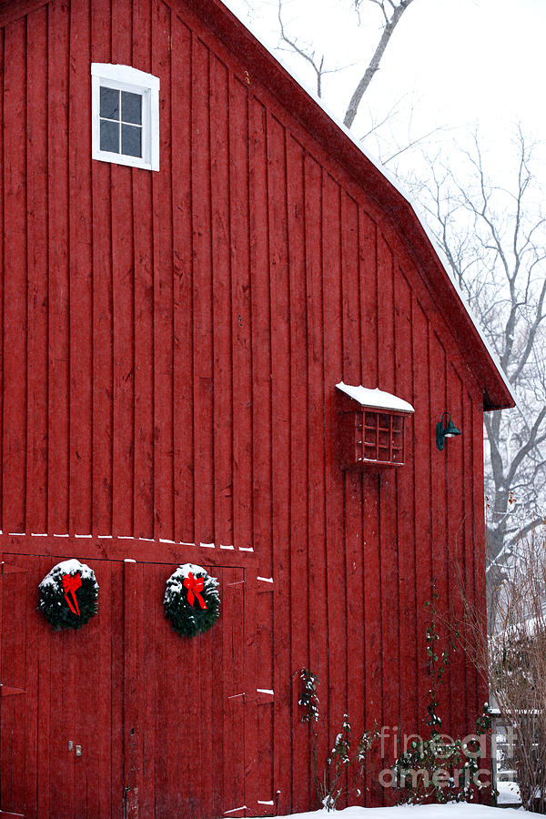 Christmas Barn 4 Photograph by Linda Shafer